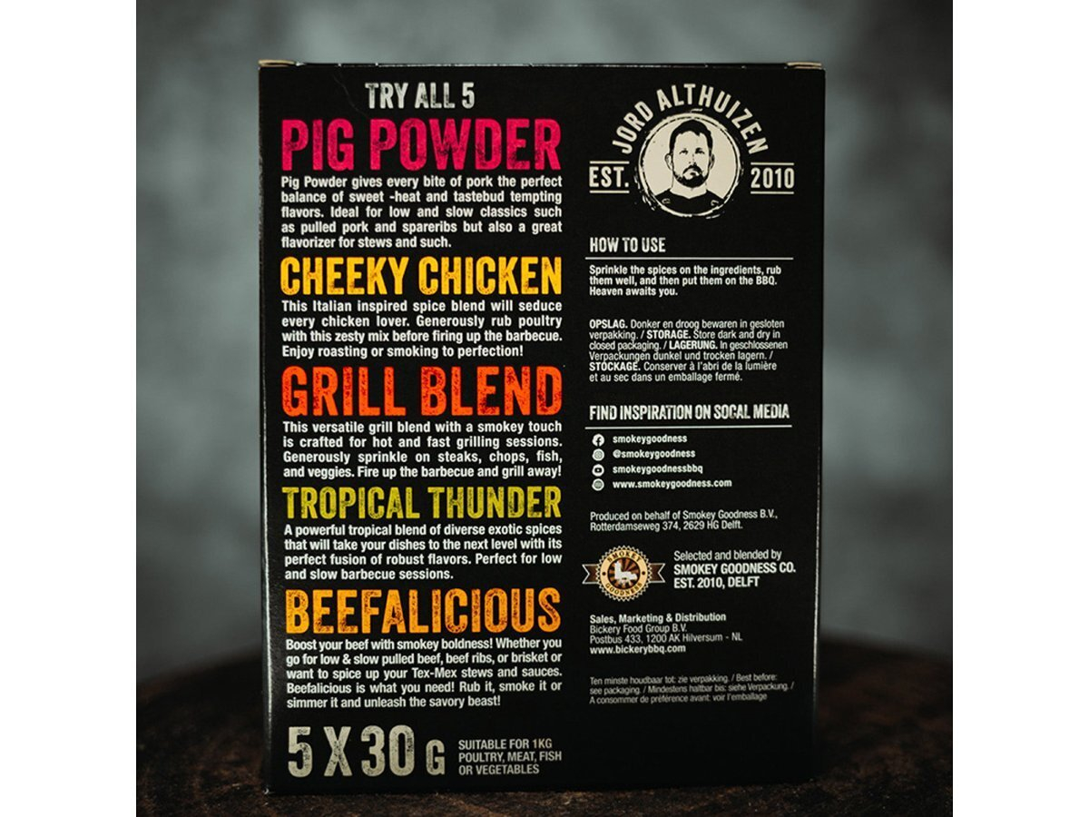 Smokey Goodness Try All 5 barbecue rubs