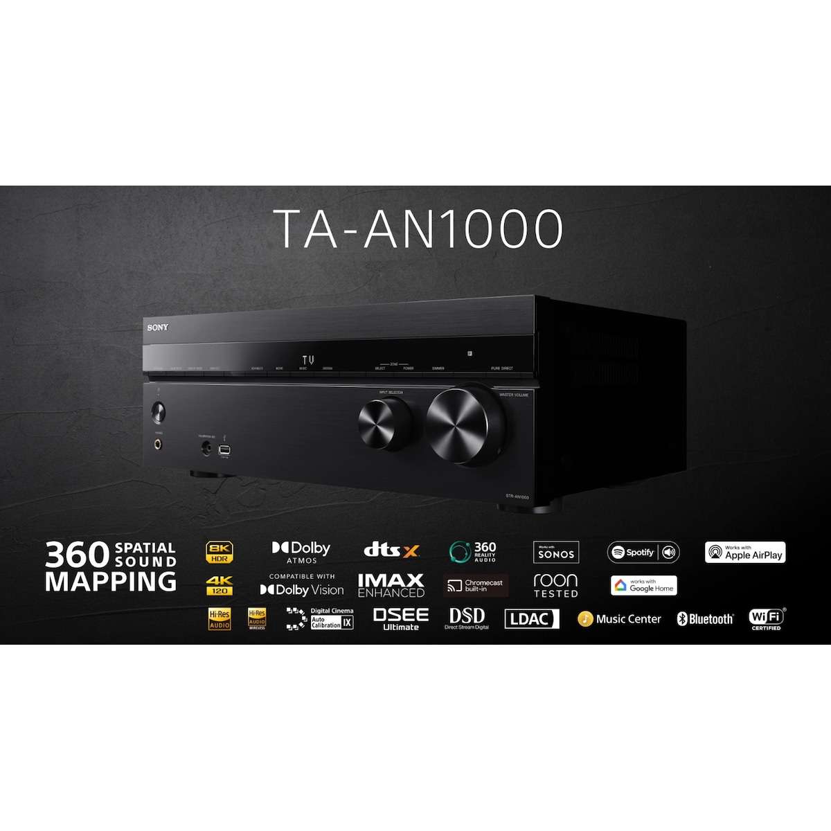 Sony TA-AN1000 7.2 Channel 8K A/V mottaker
