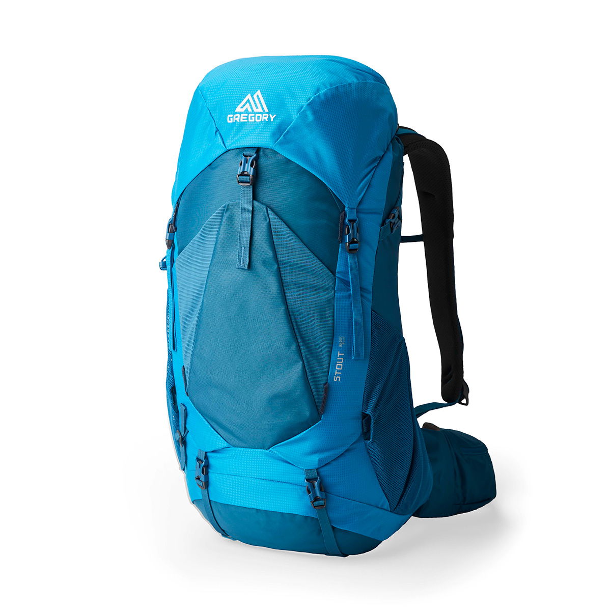 Gregory Stout Plus 45 L vandrerygsæk (Forest Black) - Spejder Sport