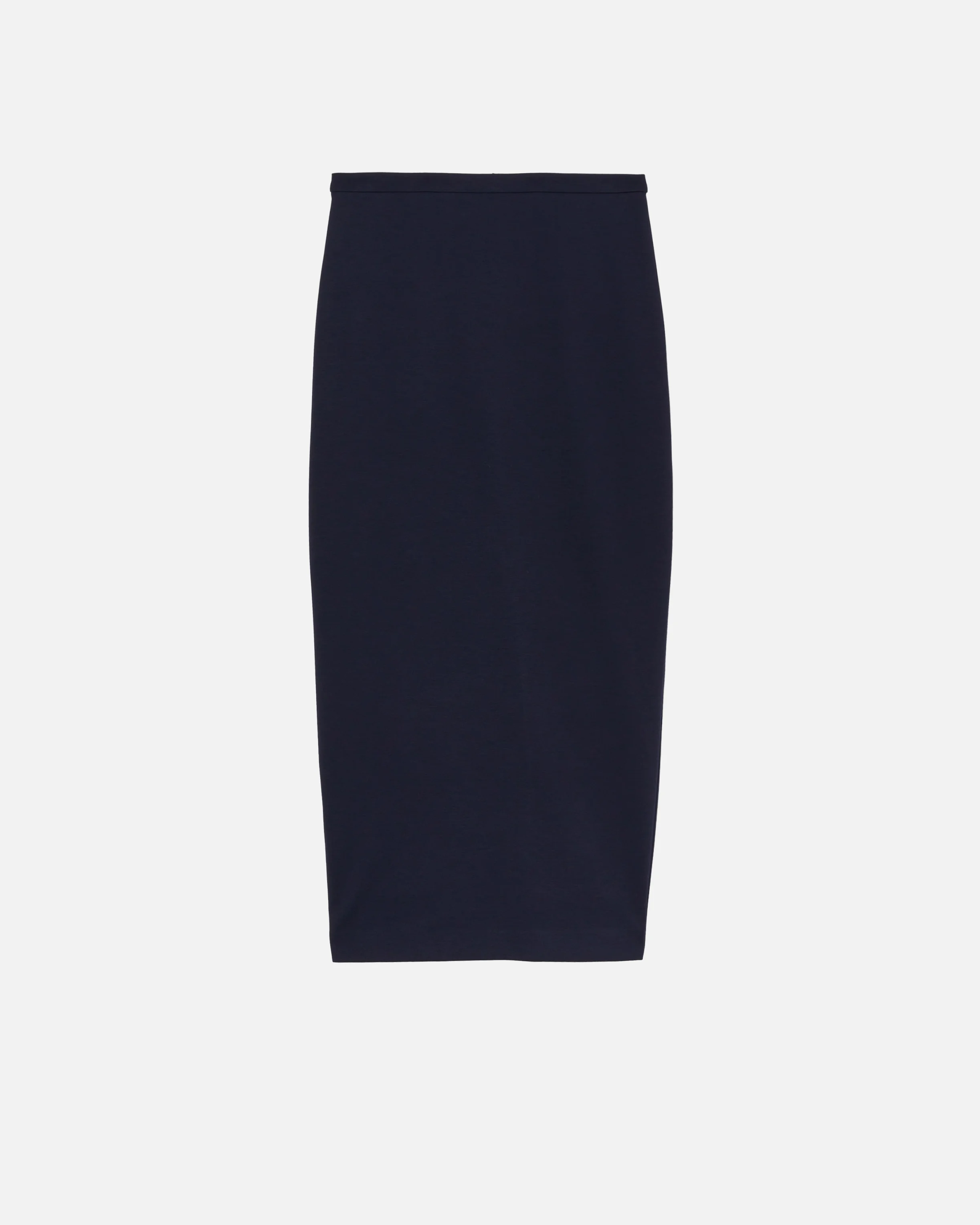Jupe crayon longue fendue | Bleu