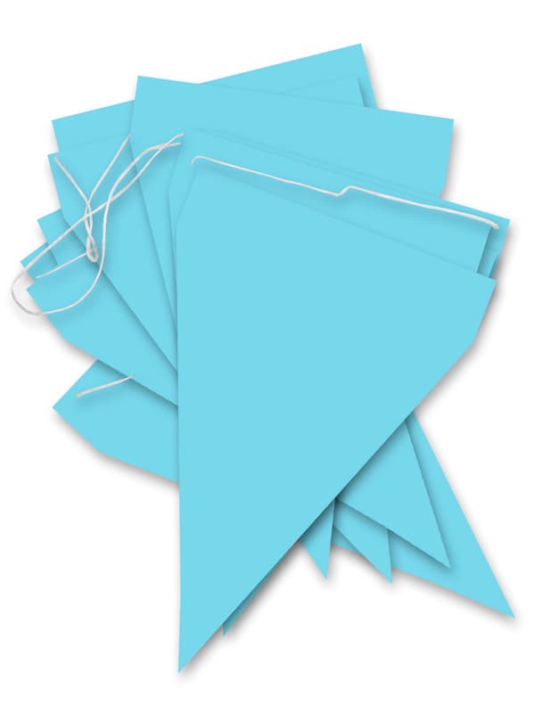 FUNIDELIA 1 Banner med lyseblå flagg - Standard farger til dame og mann - 0