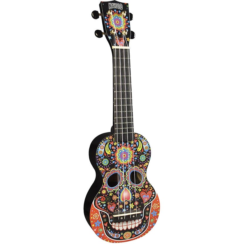 Mahalo MA1SK/BK Art Series Skull Black sopraan ukelele