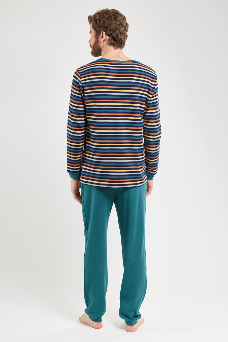 Pyjama rayé - coton épais