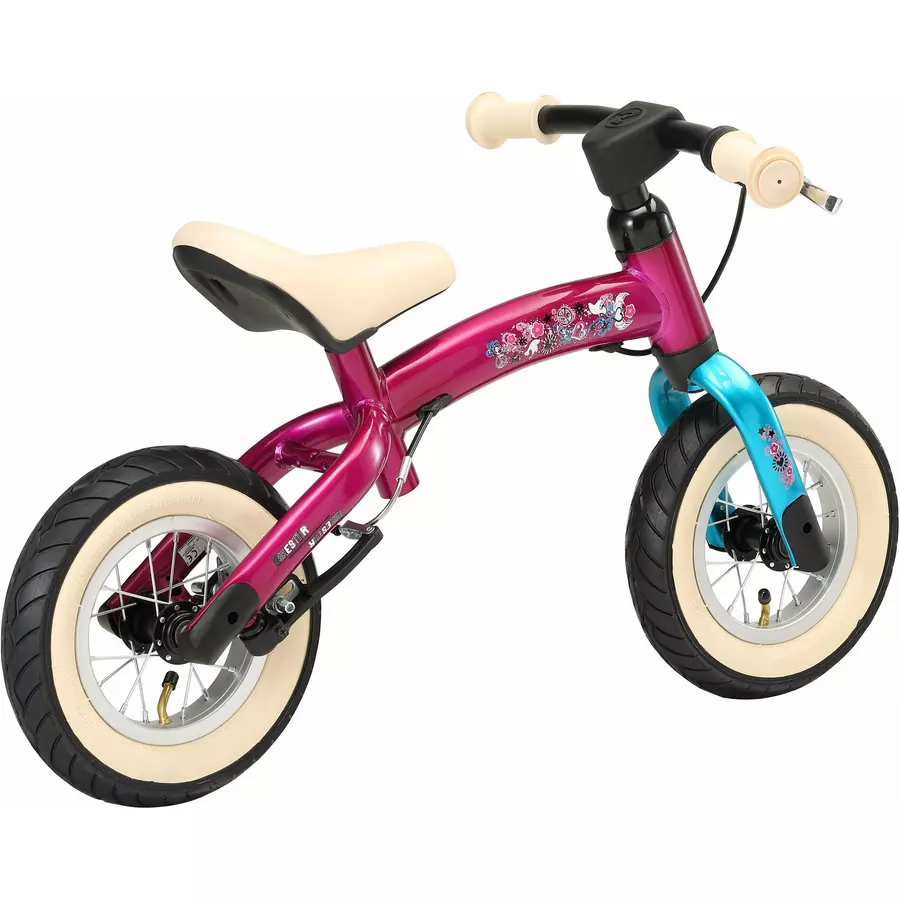 Bikestar Laufrad 10 Zoll Sport Flex berry, türkis