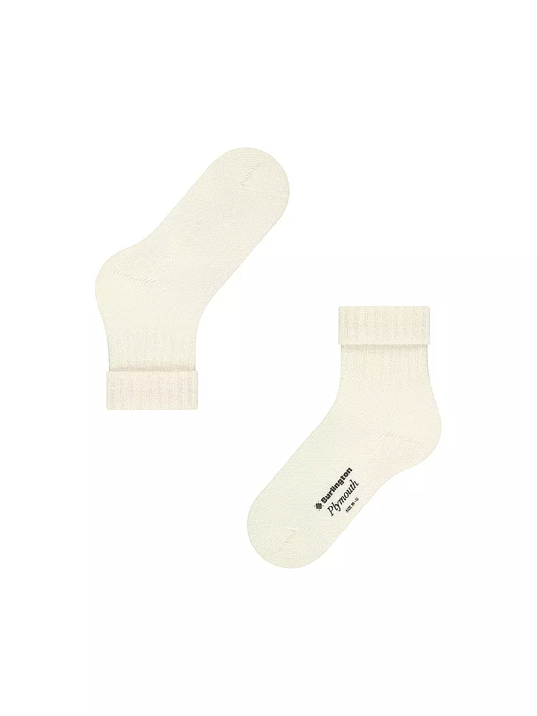 BURLINGTON Damen Socken PLYMOUTH 36-41 woolwhite creme
