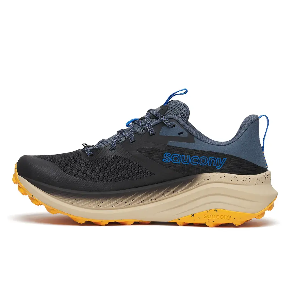 Saucony Xodus Ultra 3 Trail Hardloopschoenen Zwart/Blauw Heren
