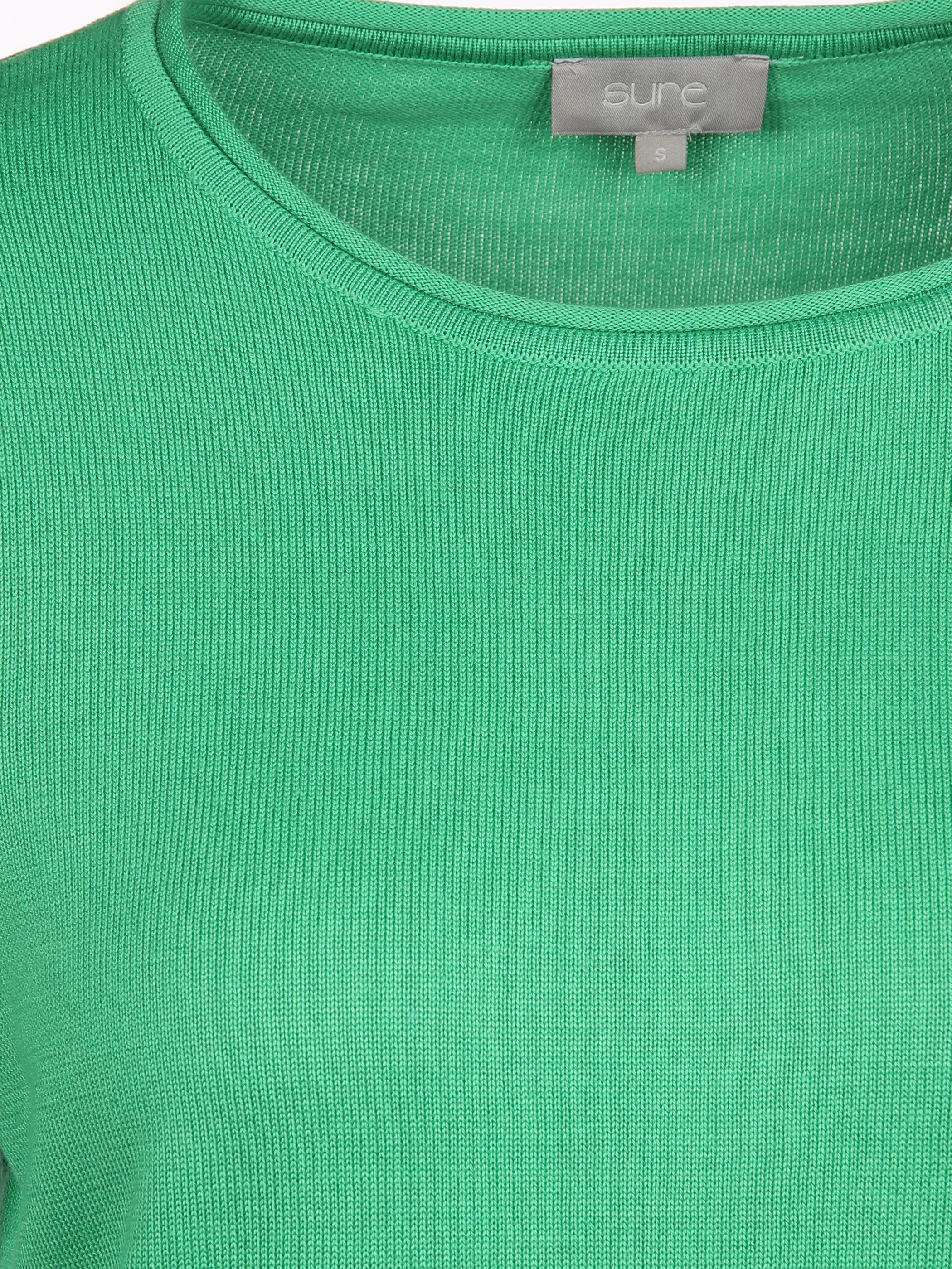 Damen Basic Pullover mit Bindeband