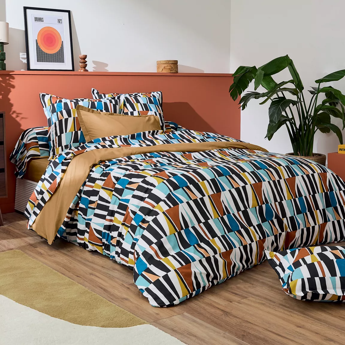 Housse de couette coton (240 x 220 cm) Pietro Multicolore