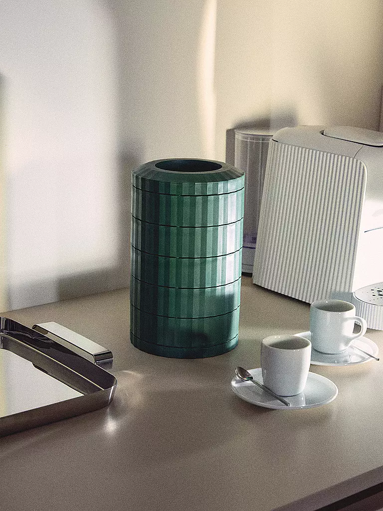 ALESSI Kaffeekapselhalter PLISSE Gruen dunkelgrün