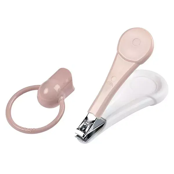 Cortador de unhas Béaba Home Rosa Antigo