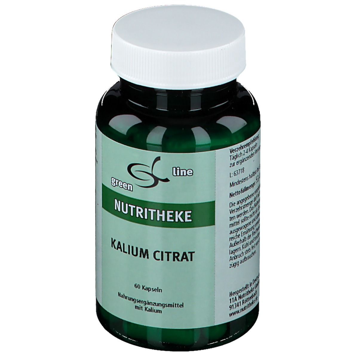 green line NUTRITHEKE Kalium Citrat