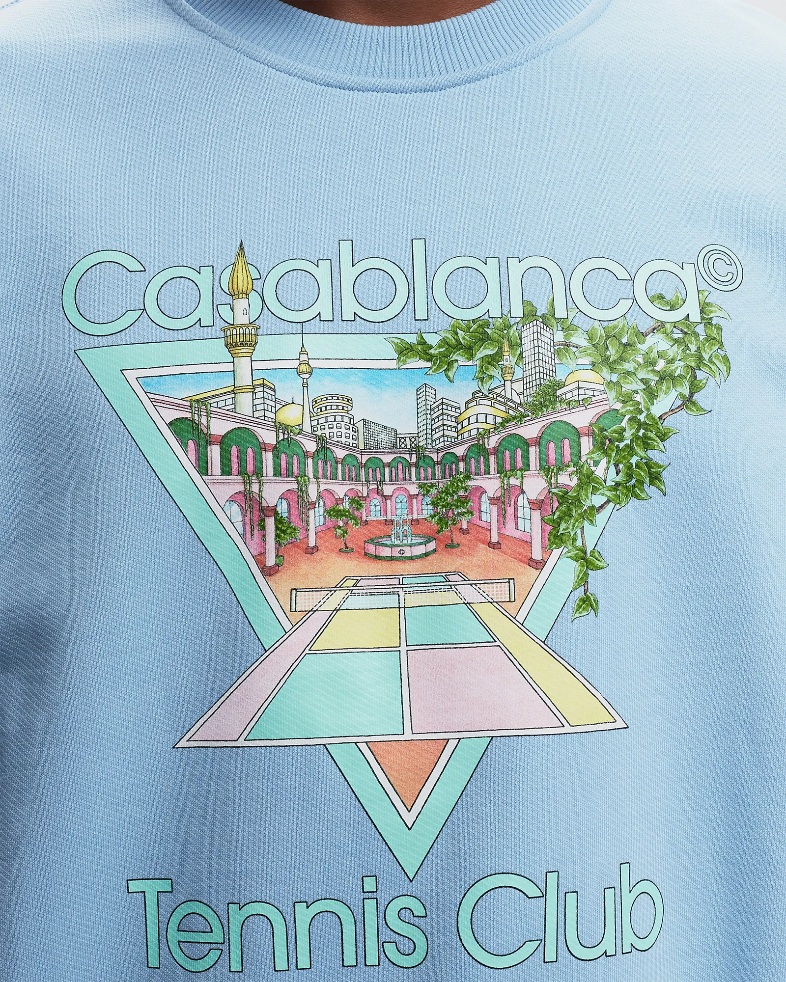 Casablanca TENNIS CLUB ICON PASTELLE PRINTED UNISEX SWEAT