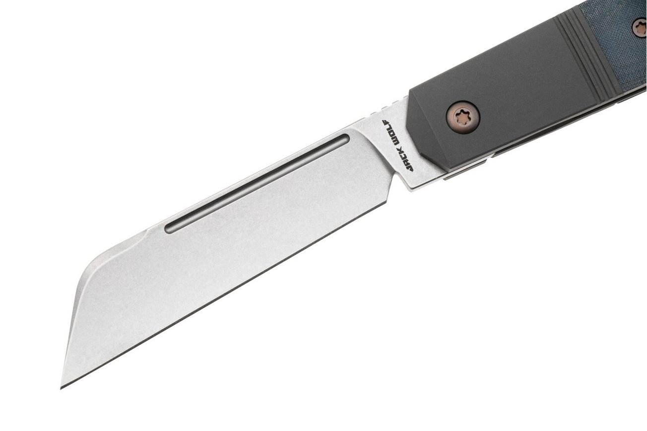 Jack Wolf After Hours Jack AFTER-02-LN-MC-BL Blue Linen Micarta, zakmes