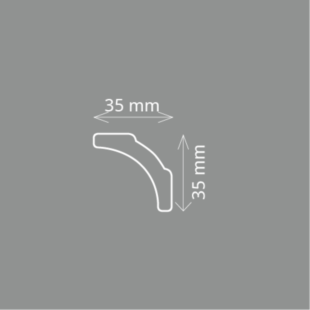Decoratieve strip A 5 (35 x 35 mm), lengte 2 m