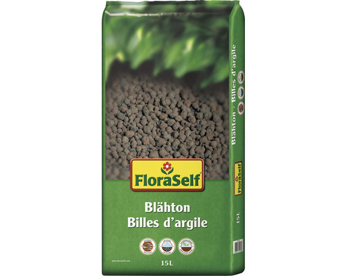 Geëxpandeerde klei FloraSelf (36 zakken x 15 liter = 0,54 m³) 1 pallet plantenkorrels, kleikorrels, hydrocultuur
