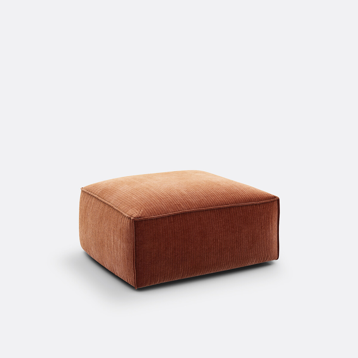 LA REDOUTE INTERIEURS<br>Puff modular, veludo vintage canelado, Seven