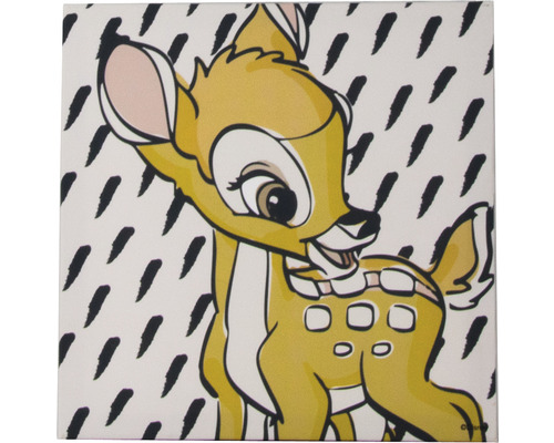 Canvas schilderij Disney Bambi Echte Vriend set van 3 3x 30x30 cm