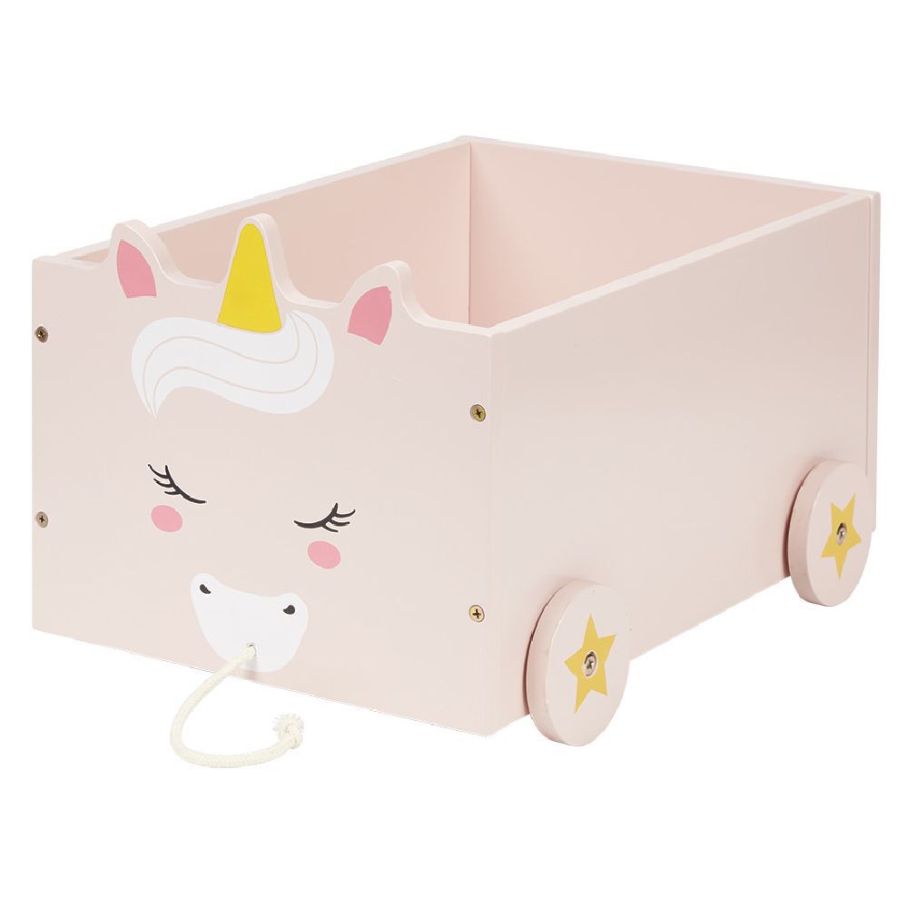 Chariot enfant en bois sur roulettes design animal