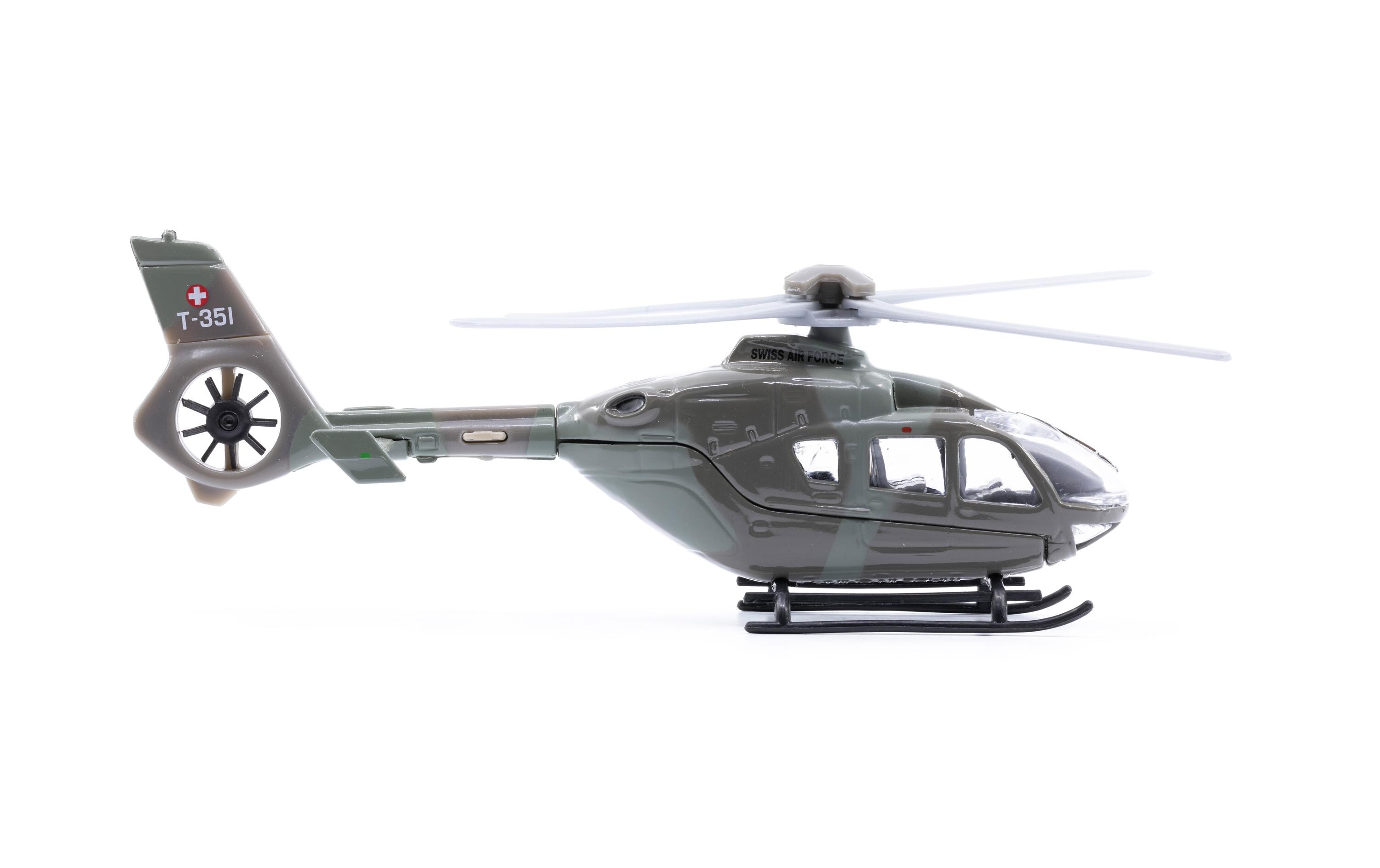 Toy EC-635 Swiss Air Force Heli 1:72Miniatur EC Helikoptermodell
