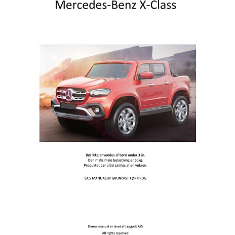 Mercedes X-Class elektrisk bil 2x12V