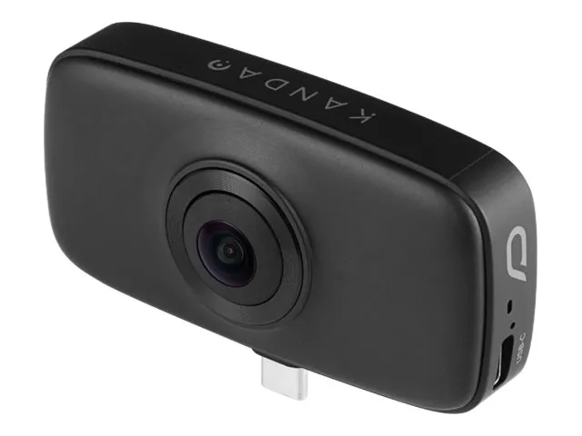 Kandao QooCam Fun - 360° action-kamera - kan sættes til smartphone / 30 fps