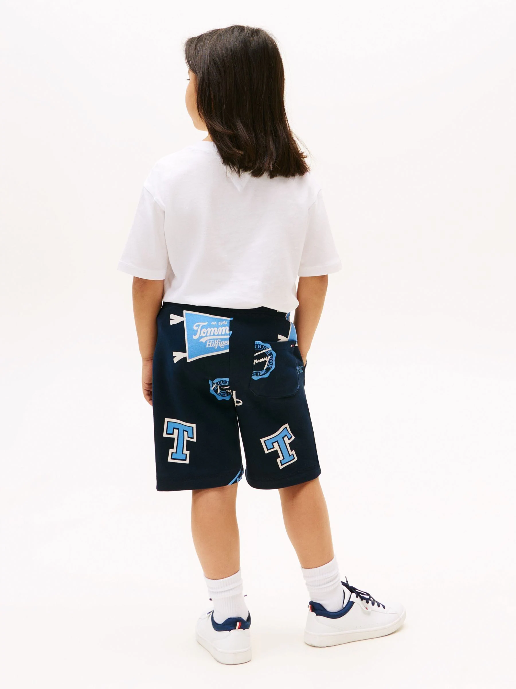 Tommy Hilfiger All-Over Logo Print Sweat Shorts
