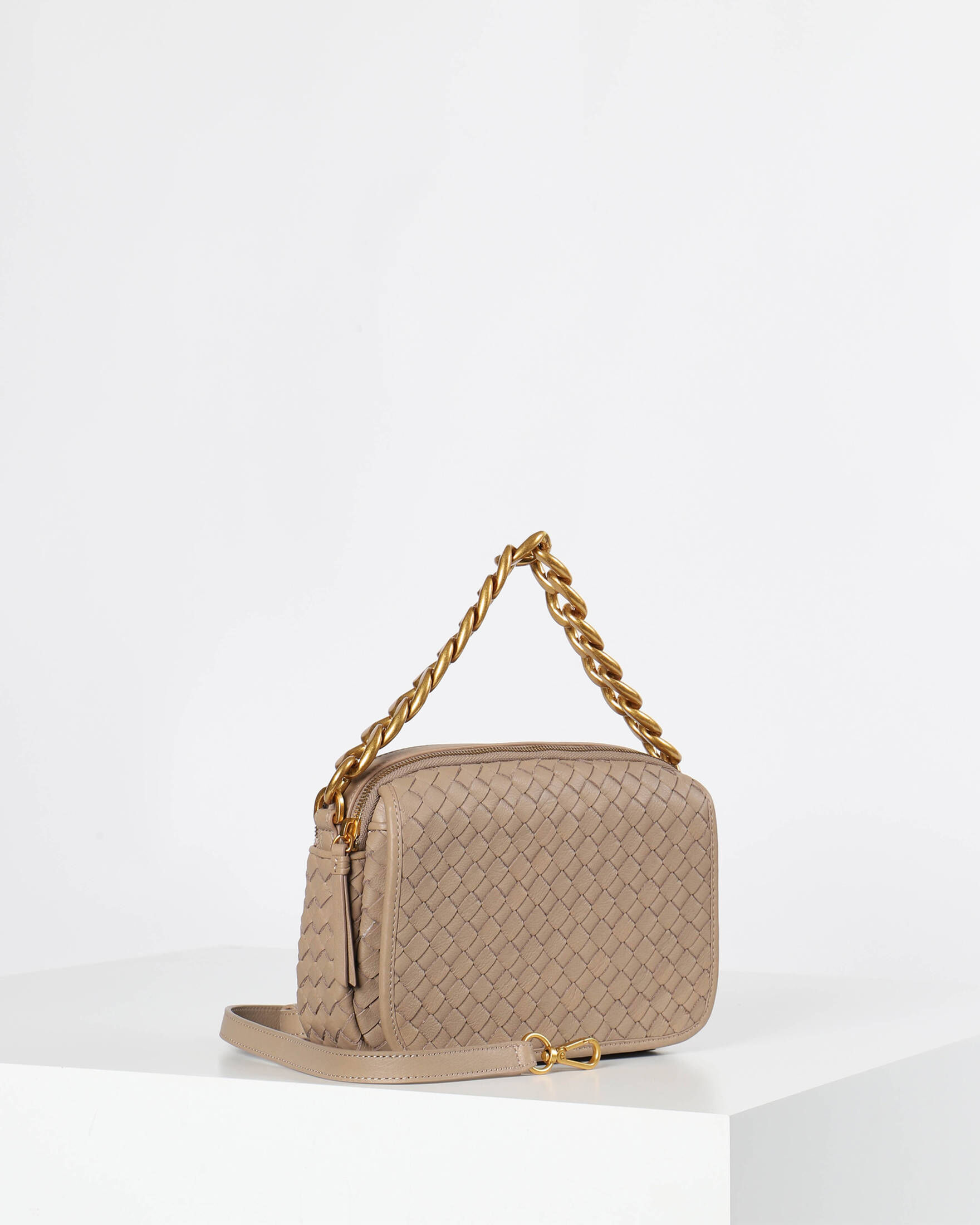 Les Visionnaires| Damen Umhängetasche EMILY WEAVE WOVEN CAMERA BAG