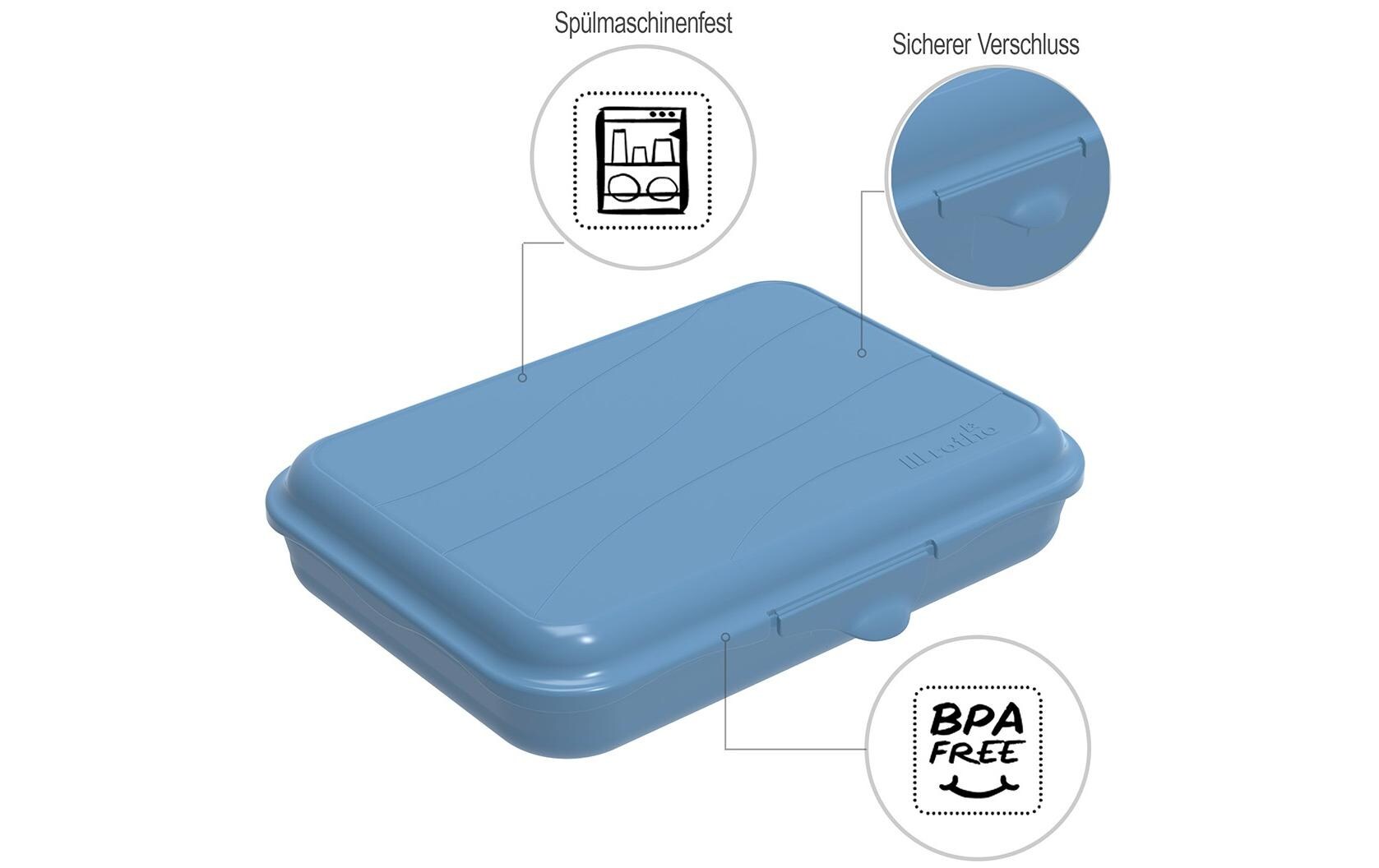 Lunchbox Fun 750 ml, BlauSnackdose für Unterwegs