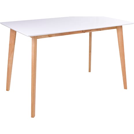 Pinto spisebord - hvid og træ