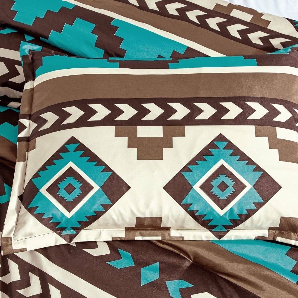 Turquoise Comforter - 6 Piece Set