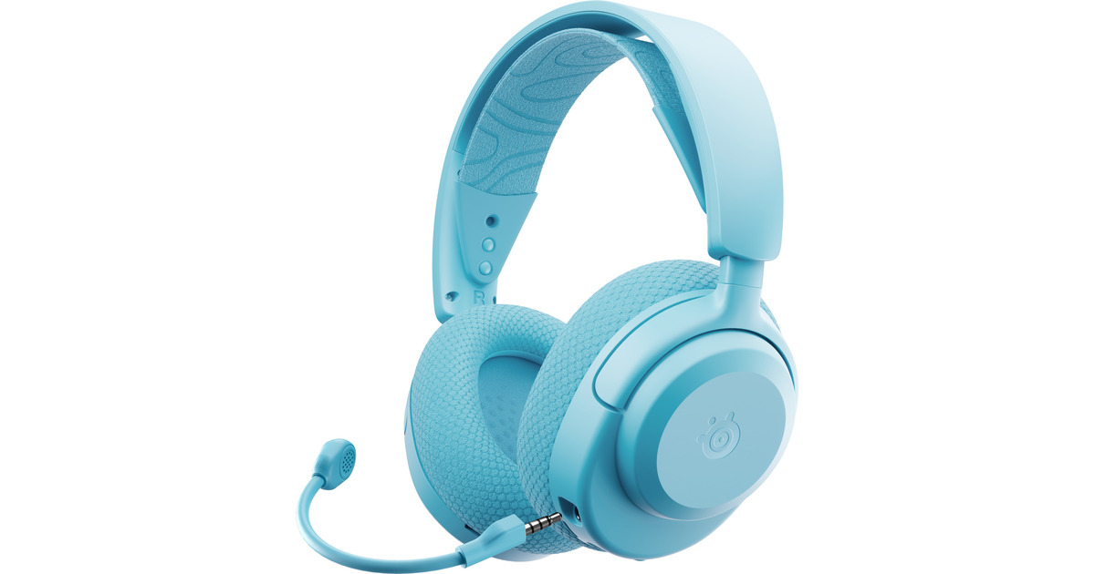 SteelSeriesArctis Nova 3X Wireless over-ear gaming headset  (Lichtblauw, 2.4 GHz / Bluetooth 5.3, Pc, Xbox Series X|S, Xbox One, Switch)