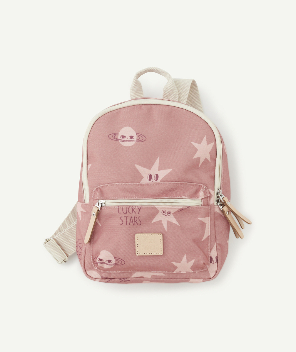 JOJO FACTORYSAC À DOS MATERNELLE FILLE ROSE AVEC IMPRIMÉ ÉTOILE