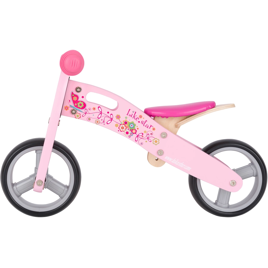 Bikestar Laufrad 7 Zoll Holz pink