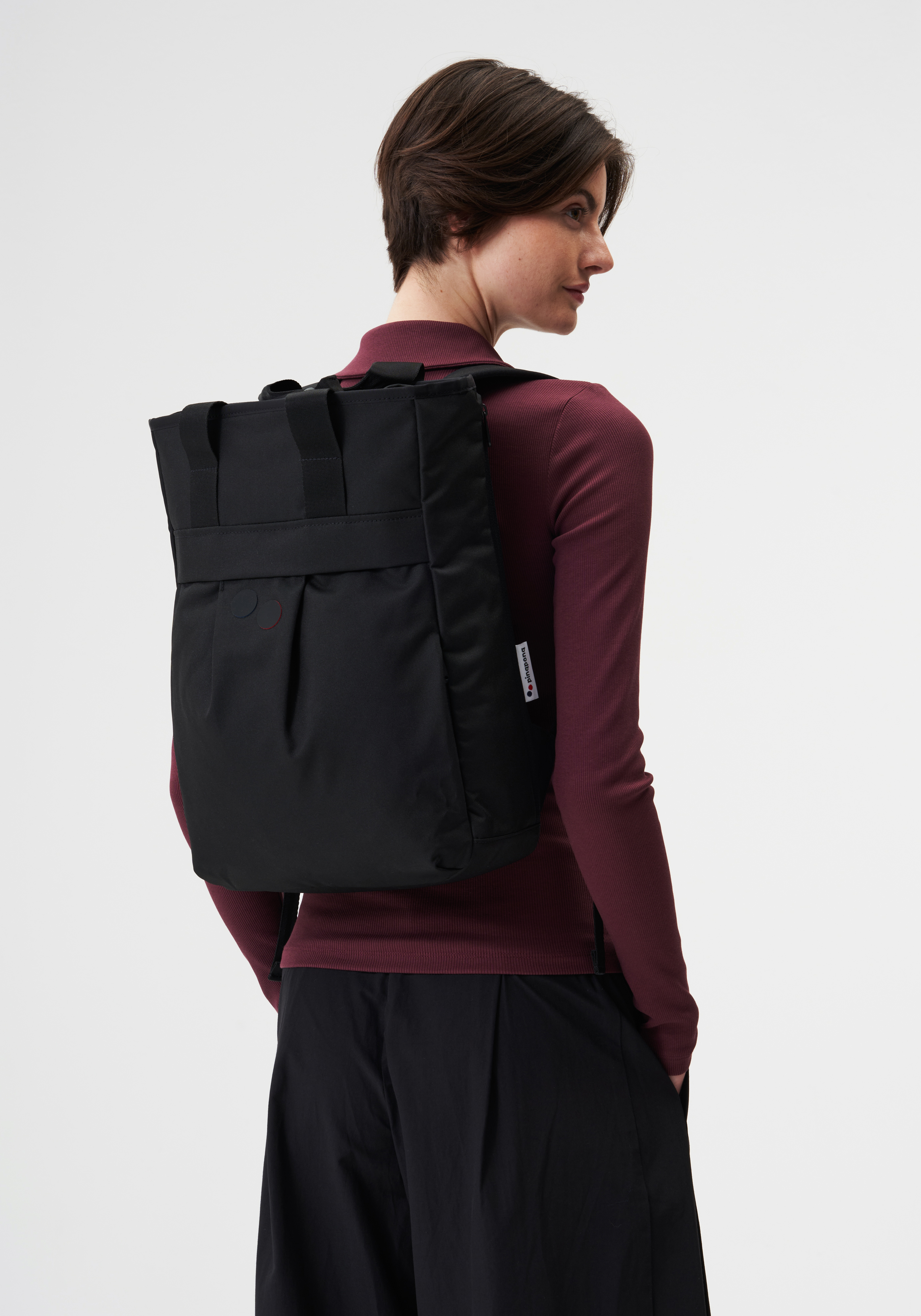 Pinqponq Rucksack Komo Rooted Black
