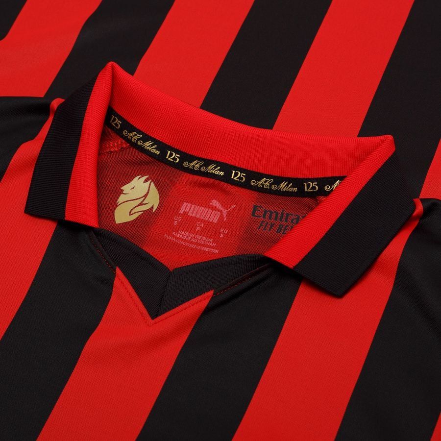 Milan AC Maillot Domicile 125 Ans Anniversaire Authentic Manches Longues ÉDITION LIMITÉE