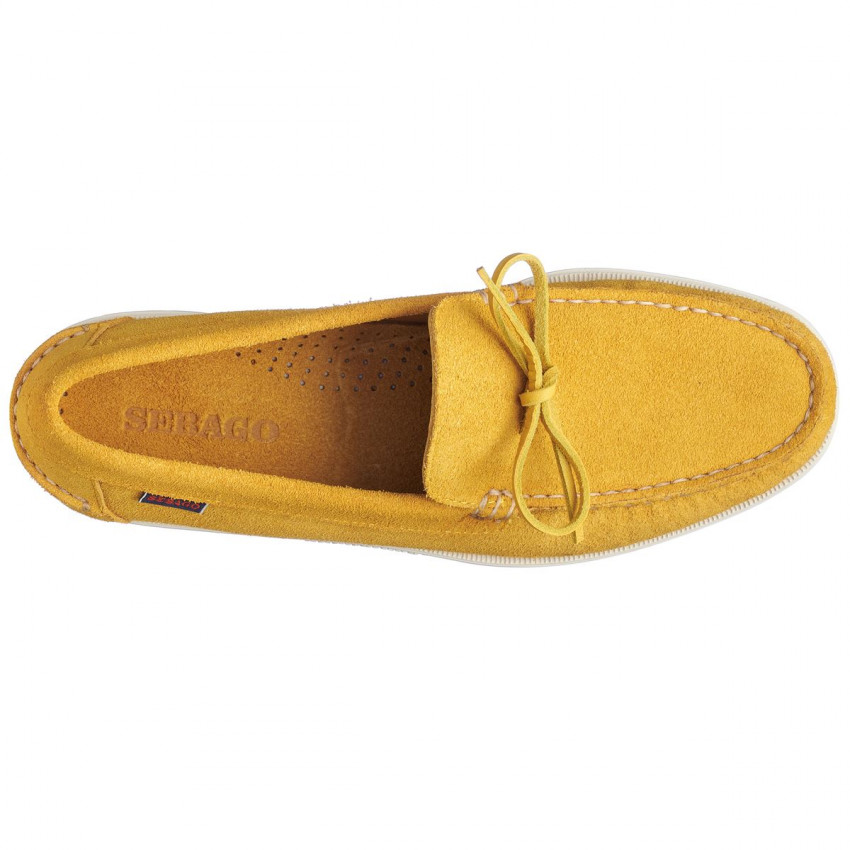 DOCKSIDES SCHOODIC BEAT OUT Yellow Mustard-Mocassins pour homme en cuir suede