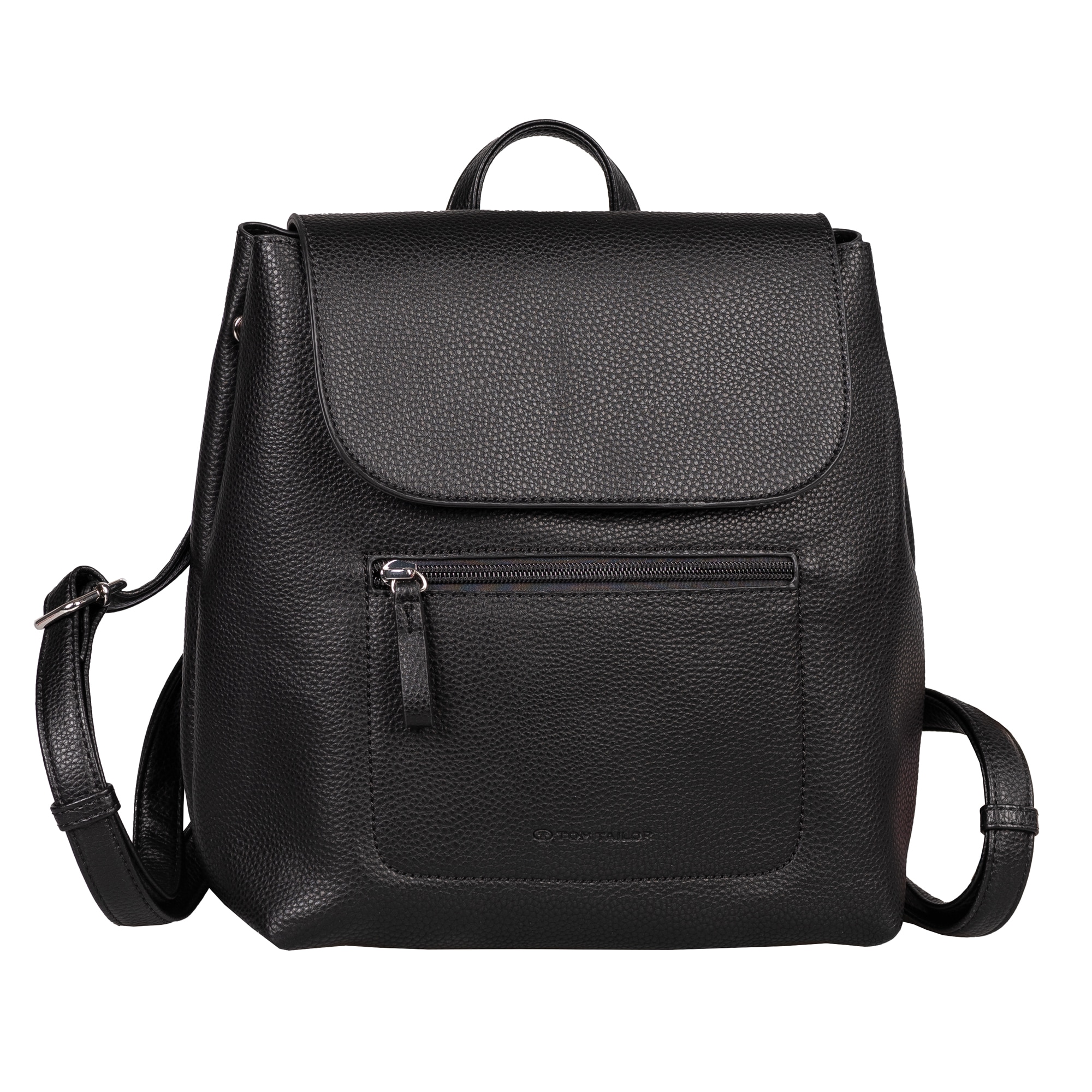 TOM TAILOR Rucksack »Elis« aus weich gekörntem Lederimitat auffällige Ziernaht und feinem Logo