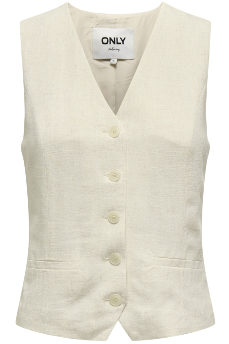 Only ecru dames gilet