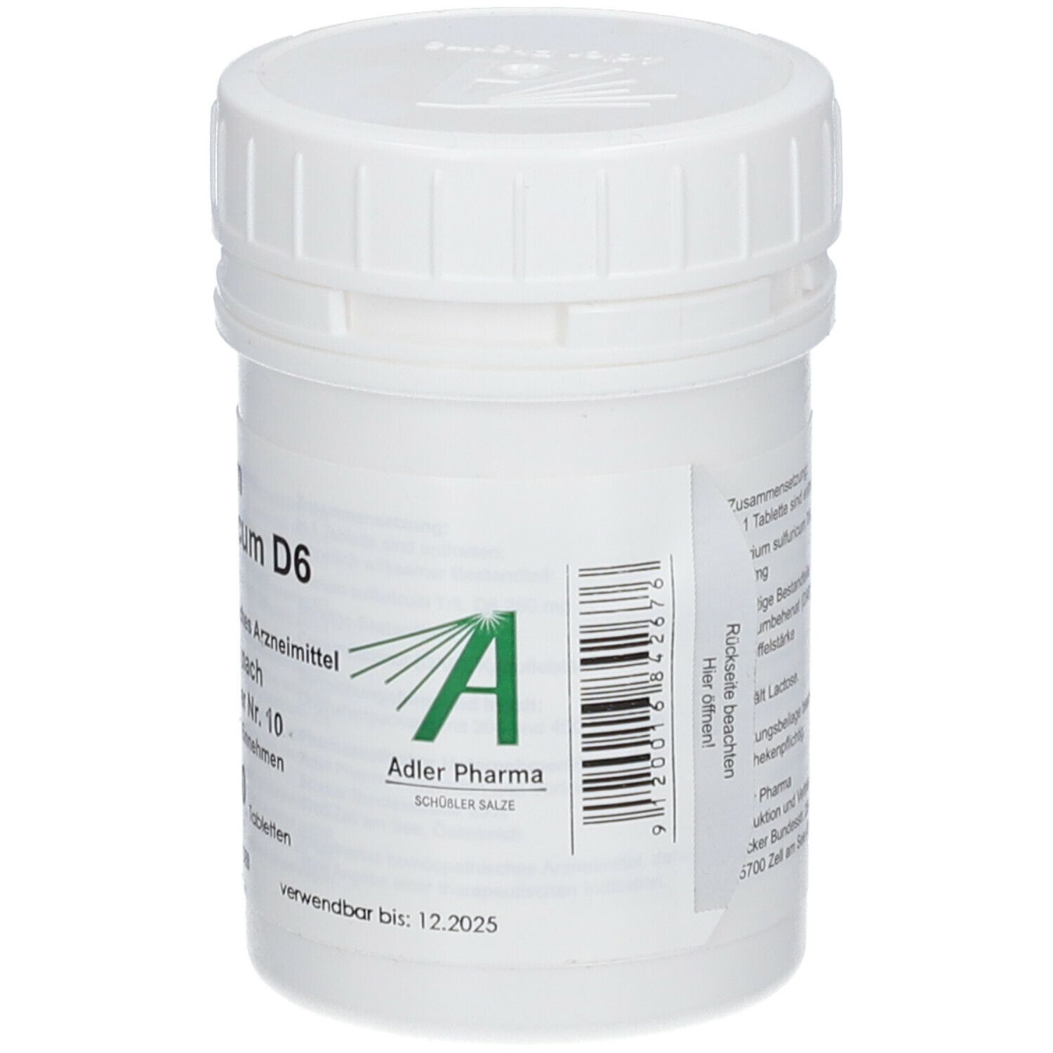 Adler Pharma Natrium sulfuricum D6 Biochemie nach Dr. Schüßler Nr. 10