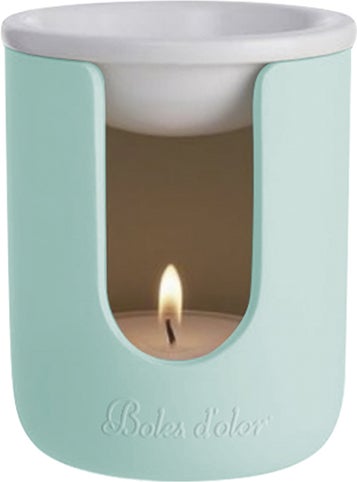 Boles d'olor wax geurbrander Etna groen D 9 H 11 cm