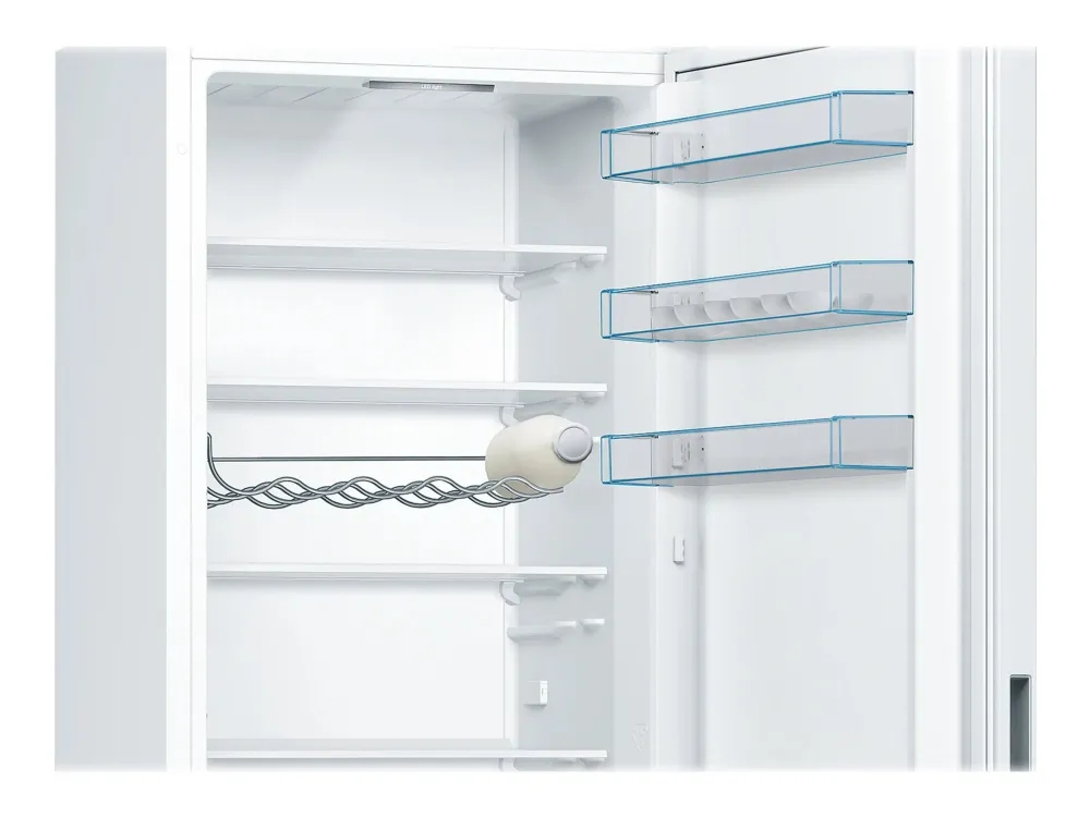 Bosch Serie | 4 KGV39VWEA - Køleskab/fryser - bund-fryser - bredde: 60 cm - dybde: 65 cm - højde: 201 cm - 343 liter - Klasse E - hvid