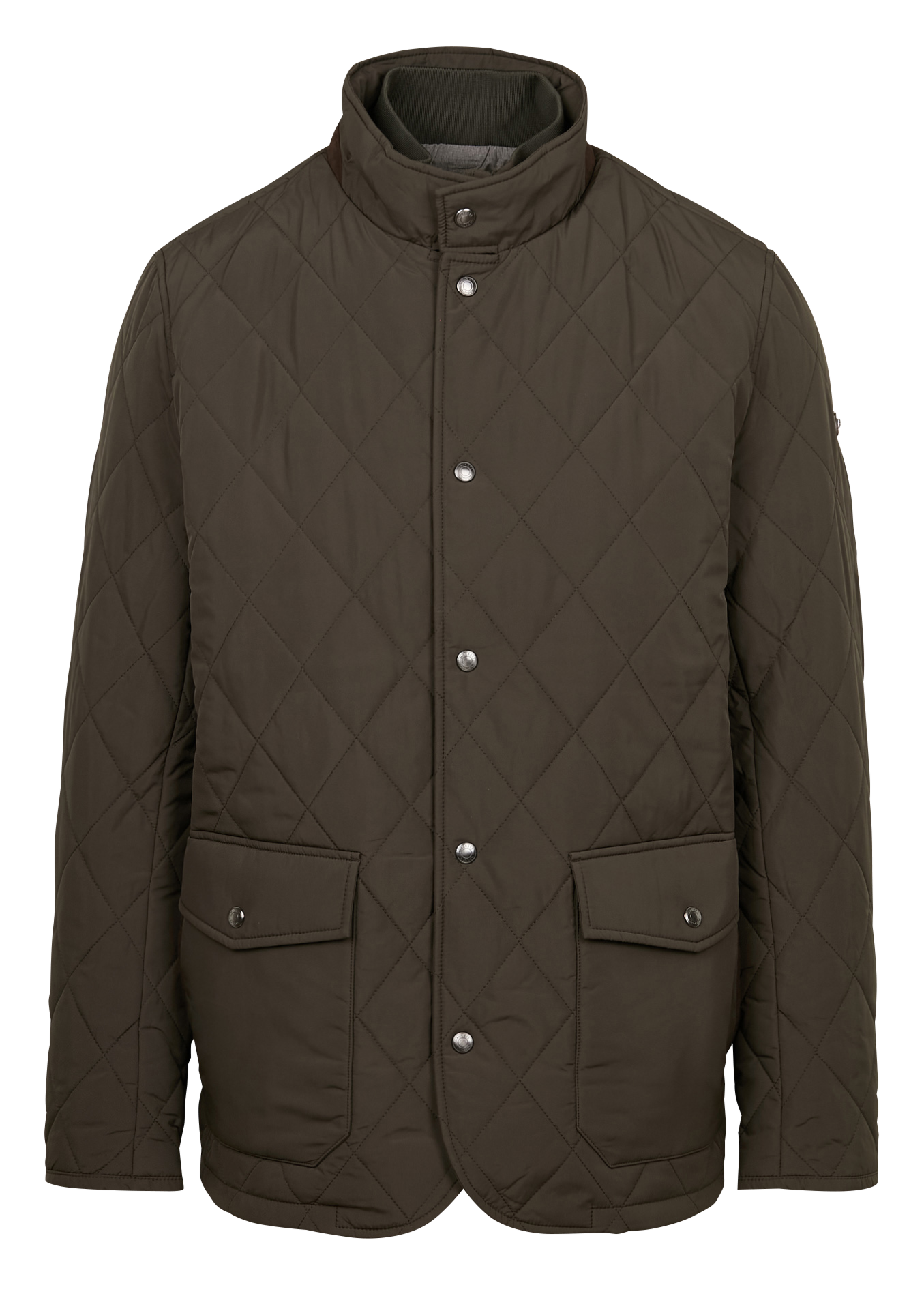 Manteau droit matelassé| Vert