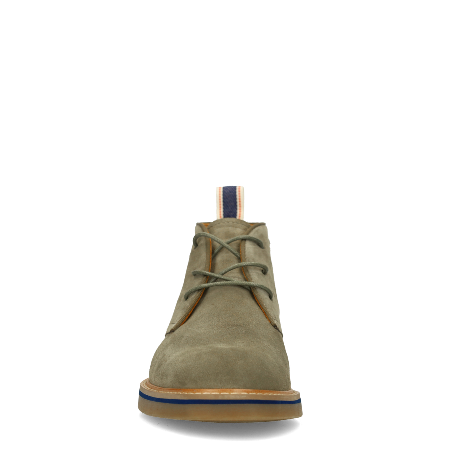 Groene suède veterschoenen