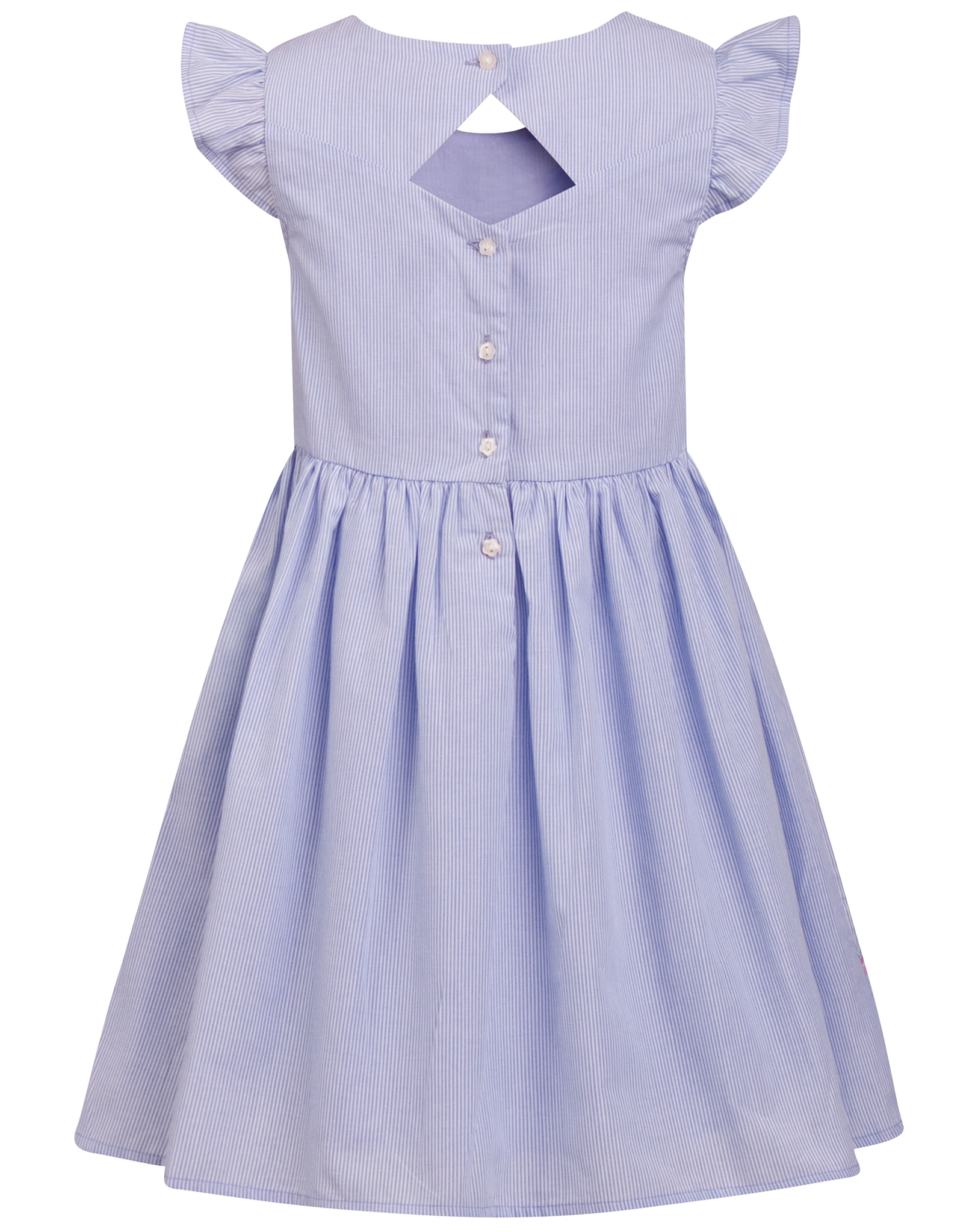 Kurzarmkleid ALPENWIESE in arctic blue