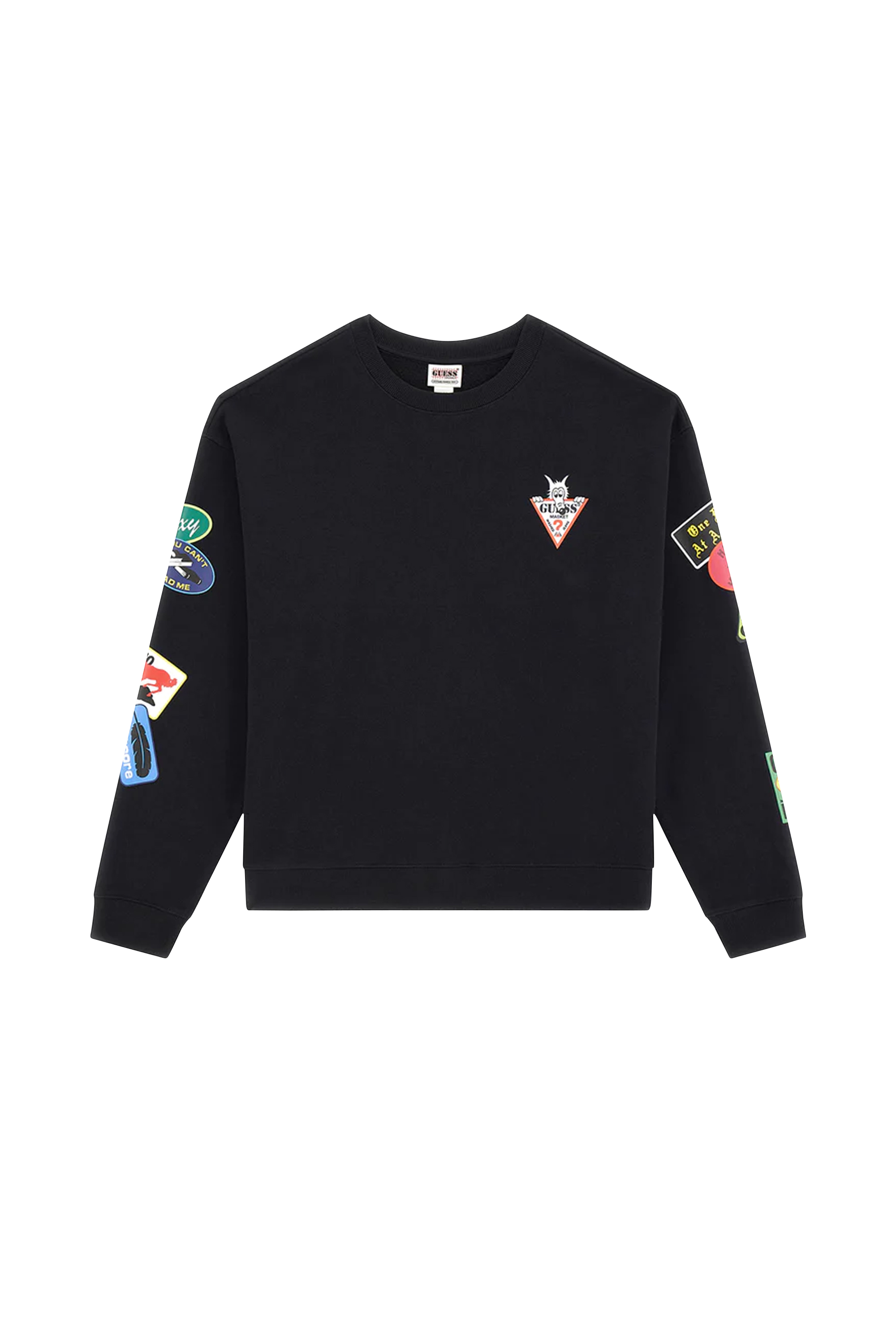 GUESS ORIGINALS Sweatshirt GO MARKET CREW Noir
