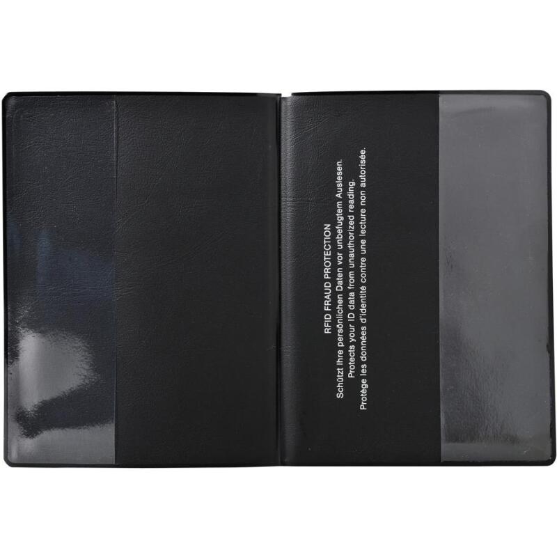 Etui protection RFID Hidentity® Passeport - Noir