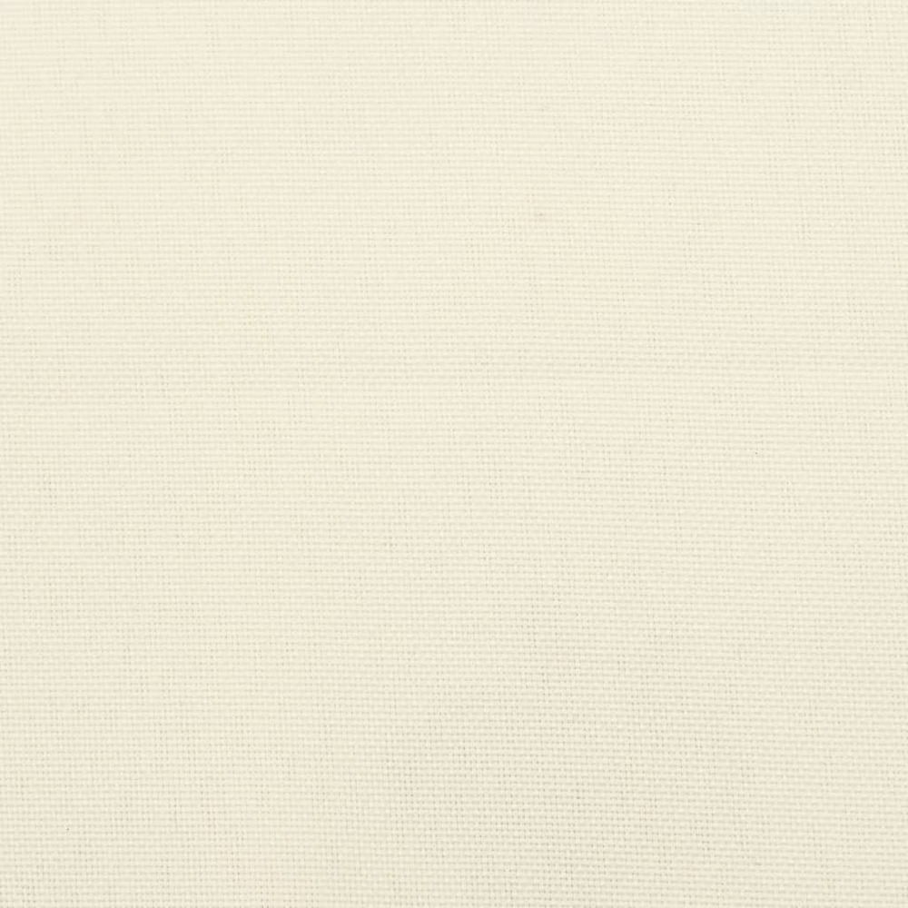 Coussins de banc de jardin 2 pcs blanc crème tissu oxford