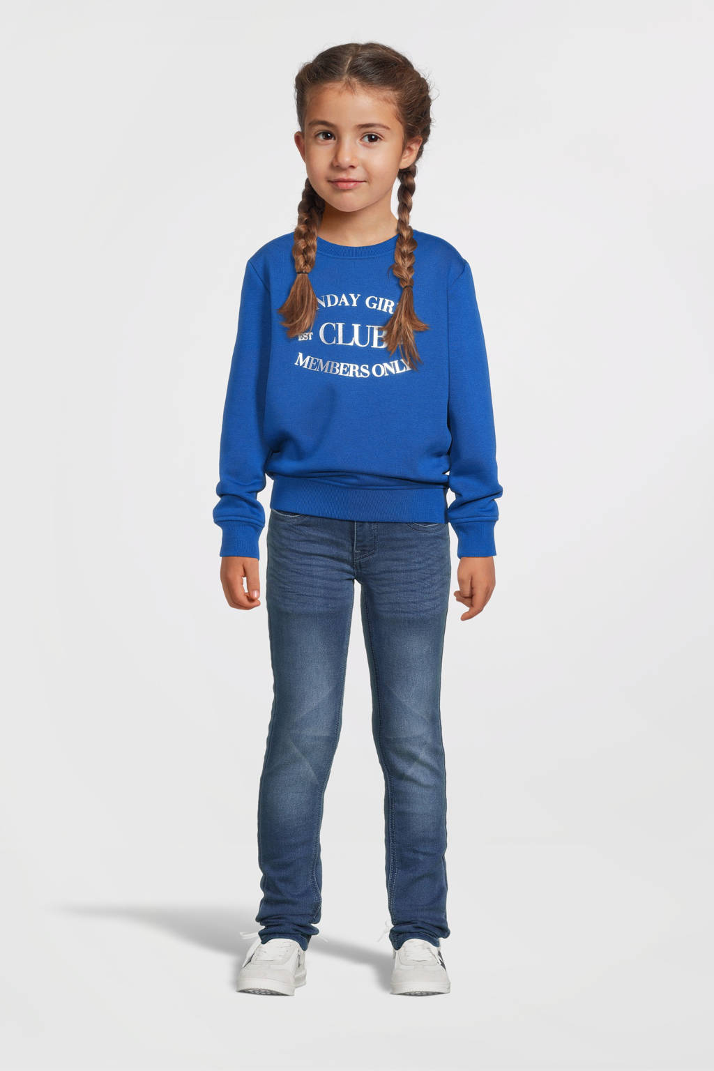 Cars sweater LIAN met printopdruk kobaltblauw