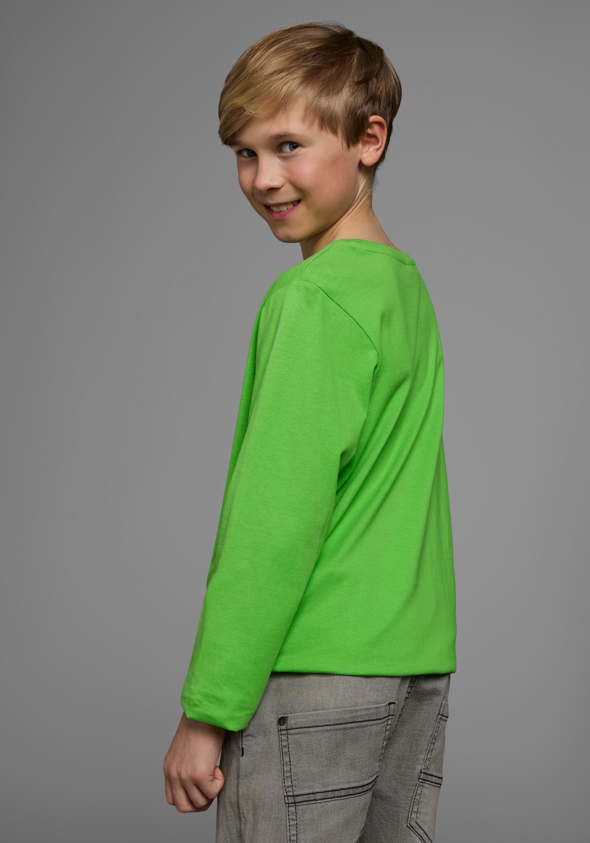 KIDSWORLD Langarmshirt »CHILL MAL DIGGA«, Langarm,  Basic-Passform,  mit peppigem Aufdruck