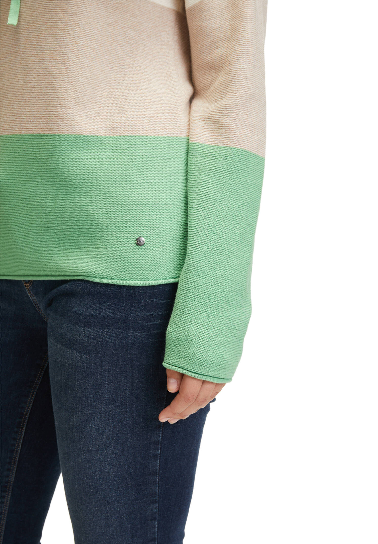 Betty & Co| Damen Strickpullover mit Color Blocking